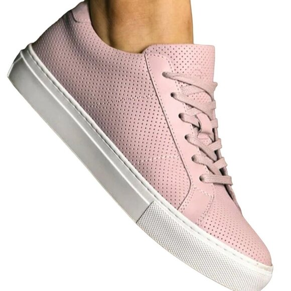 The Greats Shoes - NWOT The Greats Brooklyn Pink Perforated Leather Sneakers - Women's Size 7.5